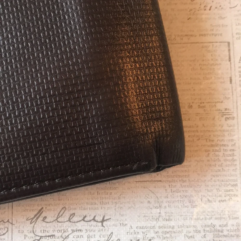 Calvin Klein Textured Leather Bi-Fold Wallet
